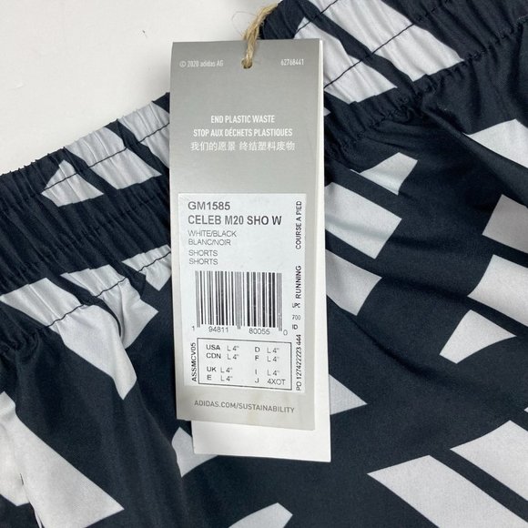 NEW Adidas Marathon 20 Celebration 4" Running Shorts Womens Large Black GM1585 - Picture 5 of 12